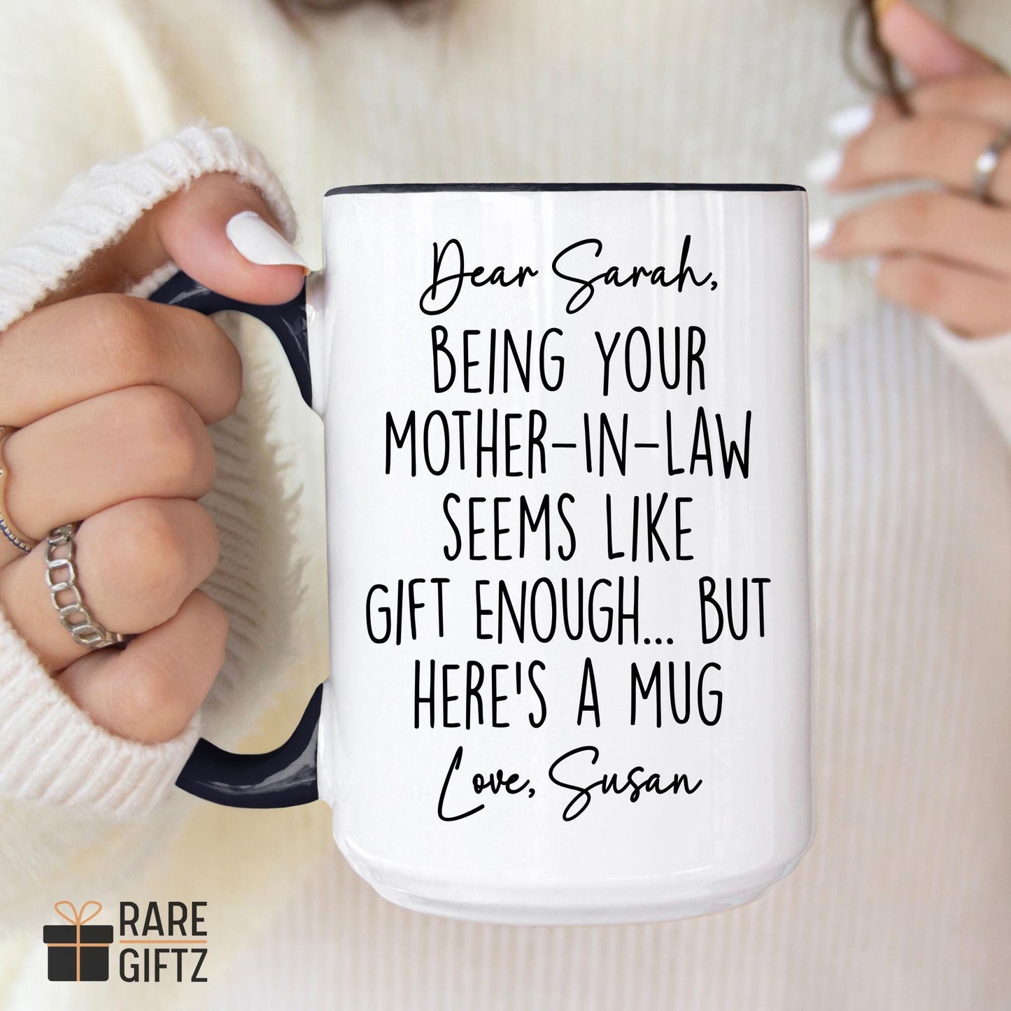 Custom Mother In Law Mug, Mom In Law Christmas Gift, Funny Mother in law Gift, Mug from Daughter Son In Law, Future Daughter In Law Mug