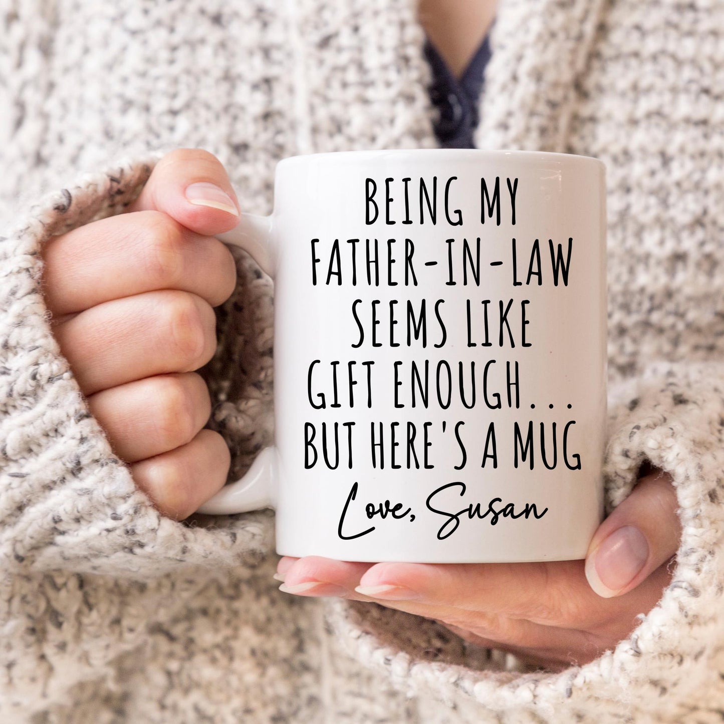 Personalized Funny Father In Law Mug, Gift For FIL, Father In Law Birthday Gift, Fathers Day Mug, Fathers Day Gift, Dad, Custom Gift FIL