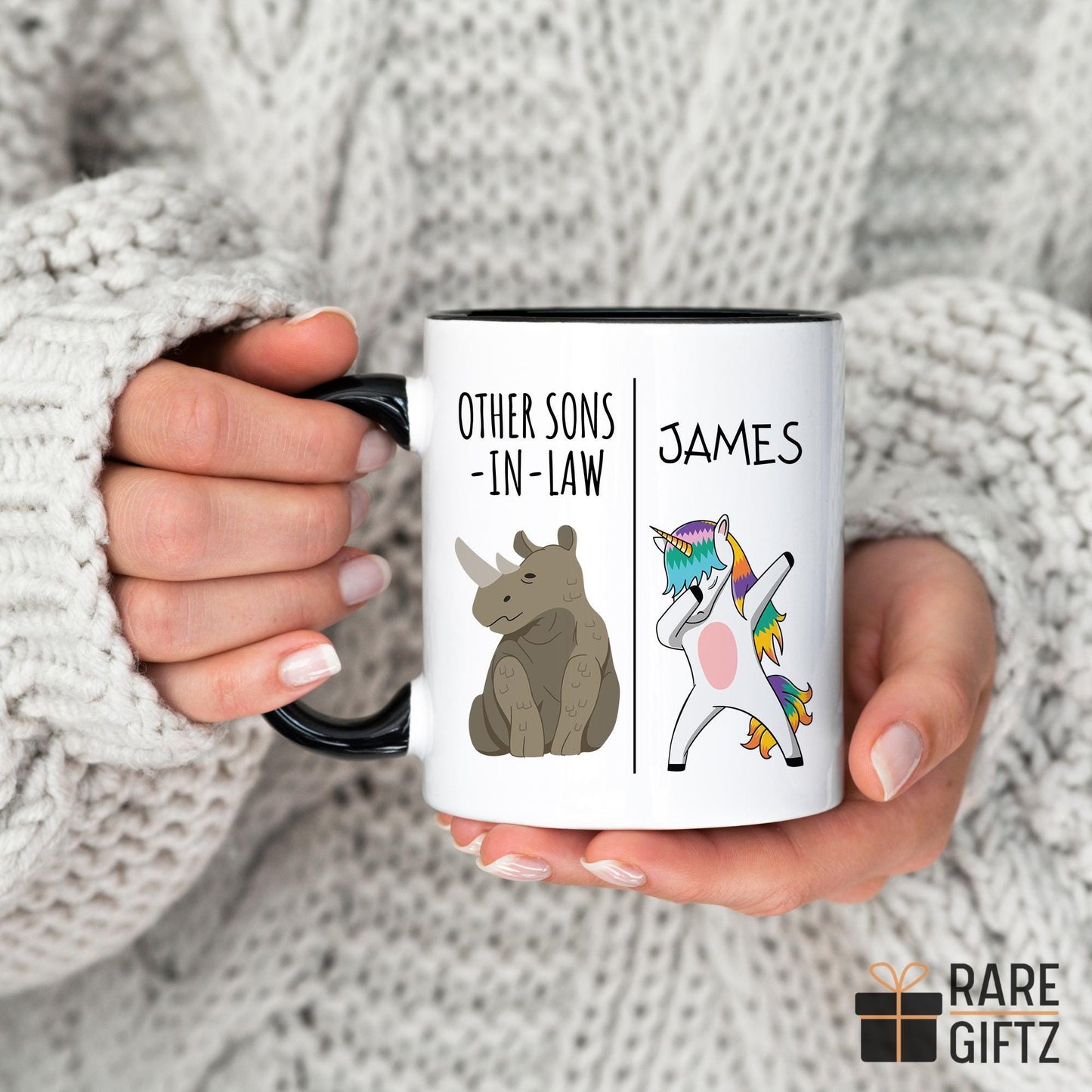 Personalized Funny Son In Law Gift From Mom Dad, Best Son In Law Mug from Mother in Law, Best Fathers Day Gift For Son-In-Law Present