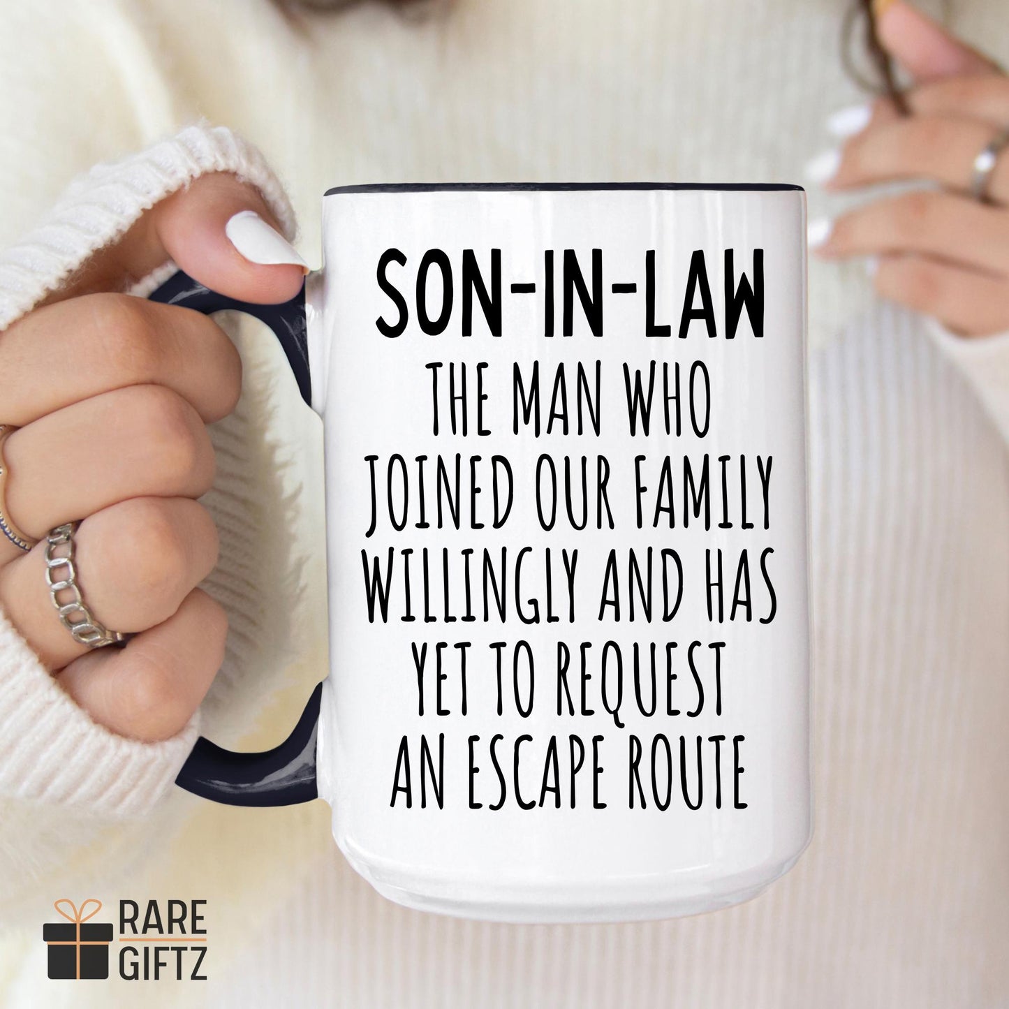 Personalized Son-In-Law Mug, Son In Law Present, Funny Son-In-Law Mug, Son-In-Law Gift for Fathers Day Christmas Wedding Valentines Day