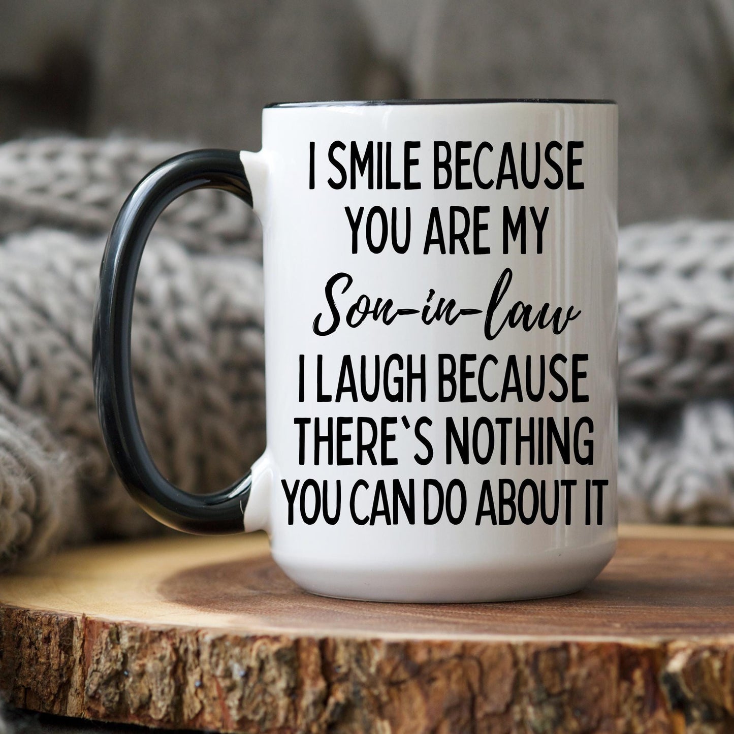 Son In Law Mug, Son In Law Gift From Mother In Law, Personalized Fathers Day Gift For Son-In-Law, Funny Wedding Birthday Christmas Present