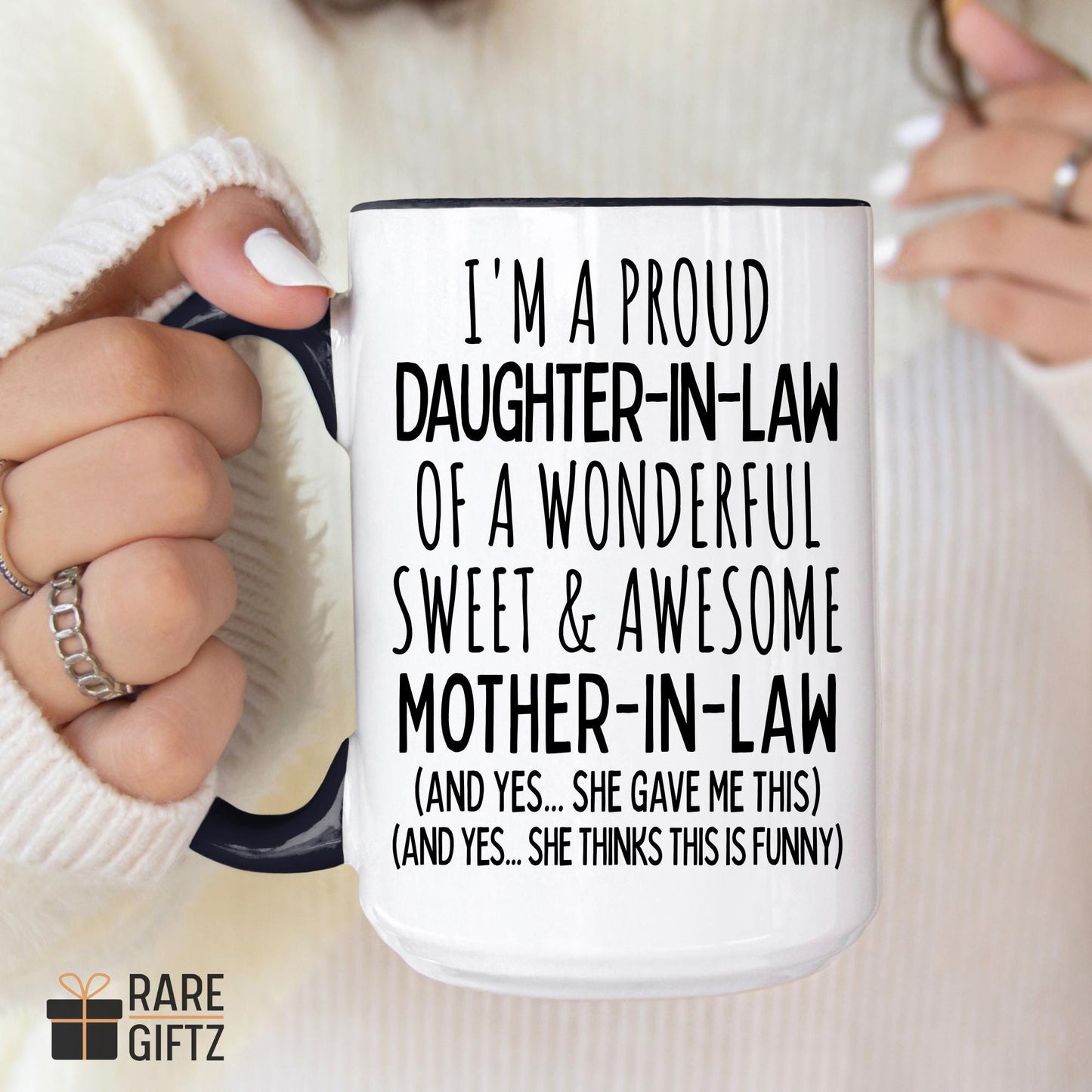 Funny Daughter In Law Gift, Future Daughter In Law Mug Gift for Bride to be, Wedding Gift, Son's Wife for Birthday Gift, Sons Wife Present