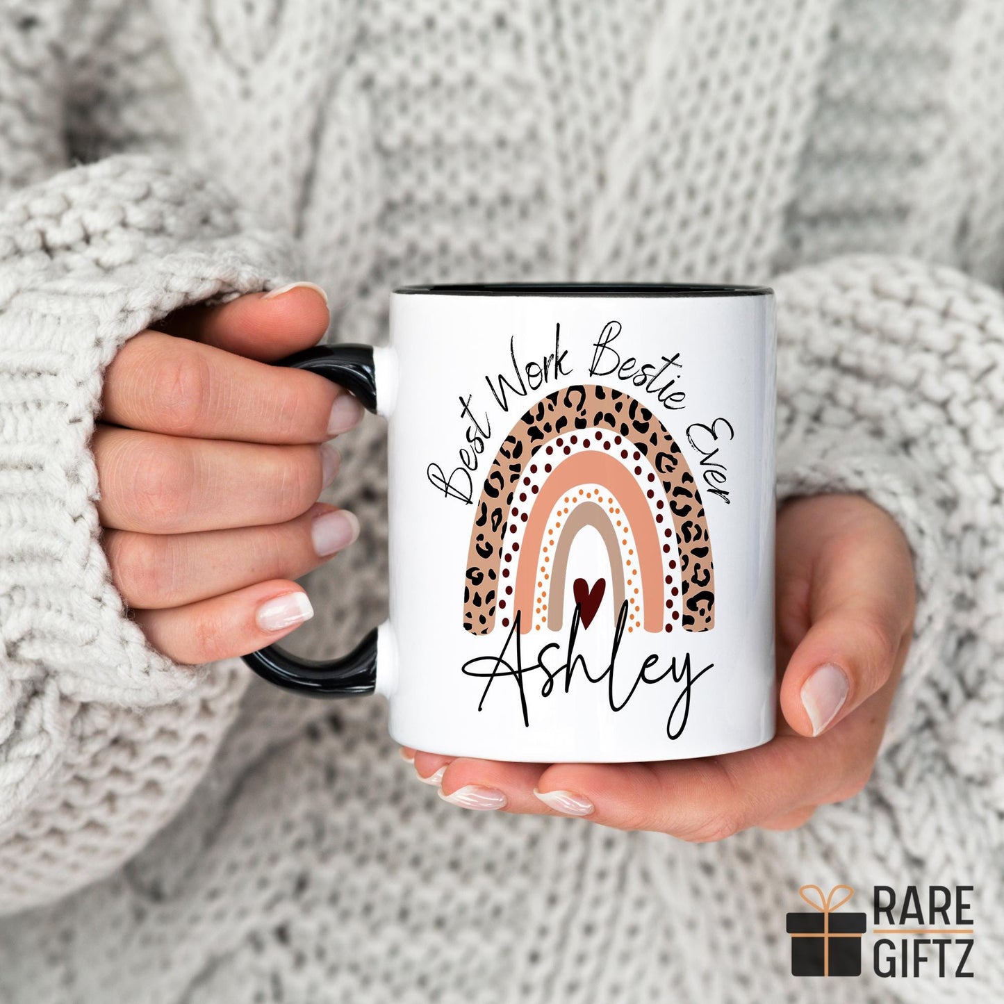 Personalized Work Bestie Gift, Gift for Co Worker, Work Bestie Leaving Mug, Personalized Bff Work Gift, Custom Work Friend Present