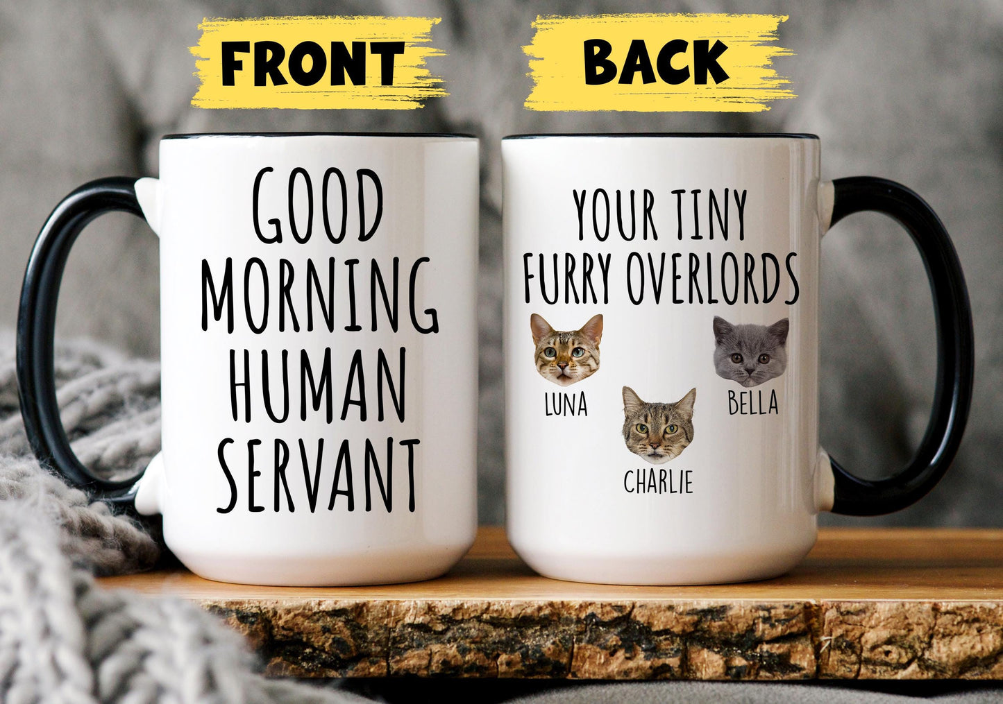 Personalized Cat Owner Mug, Cat lover gift, Custom Mug For Pet Lover, Funny Cat Mug, Christmas Cat Owner, Cat Lady Present, Cat mom Present