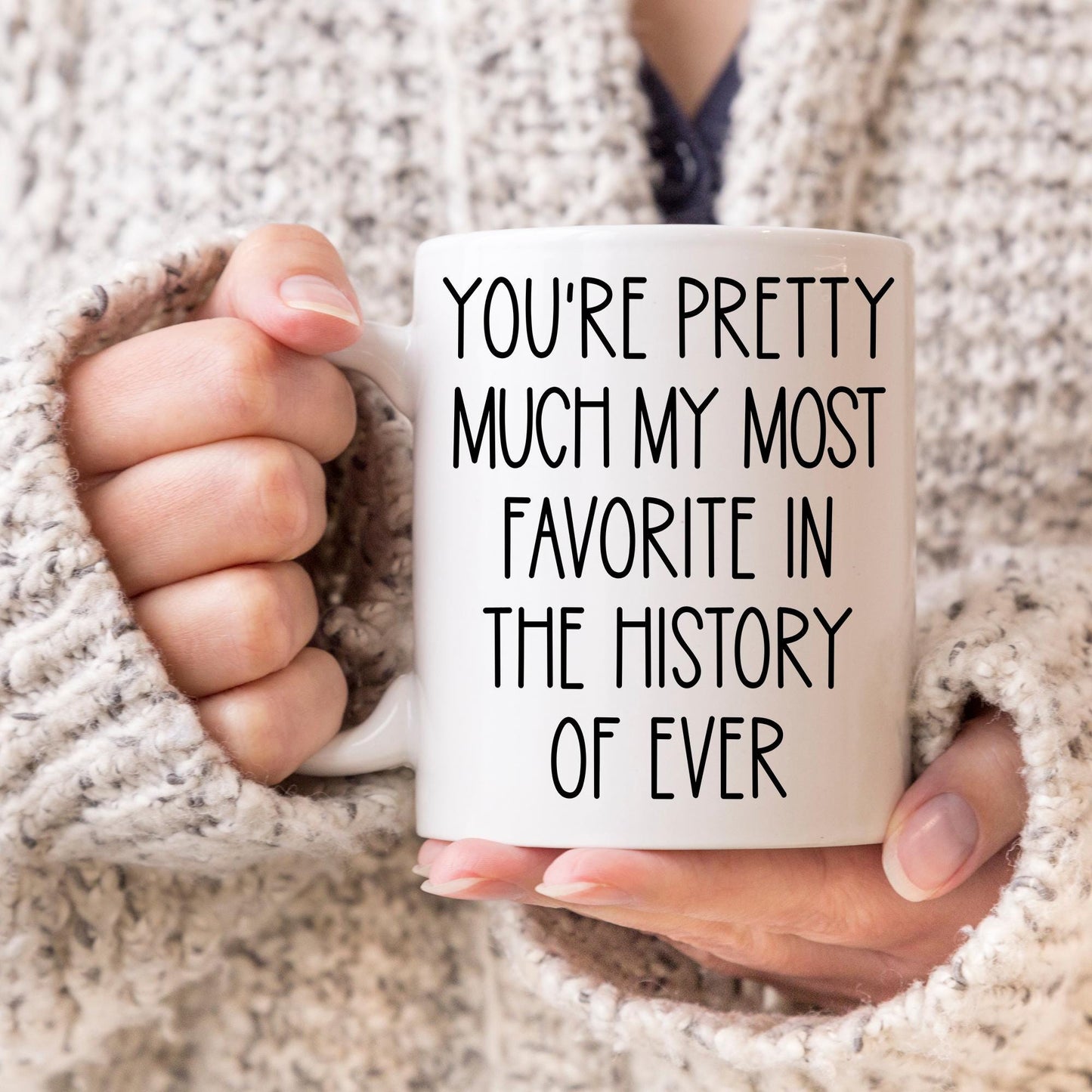 Personalized Favorite Mug, Best Friend Gift, Custom Favorite Person Present, Coworker friend gift, Chance made us mug, Work Office Friend