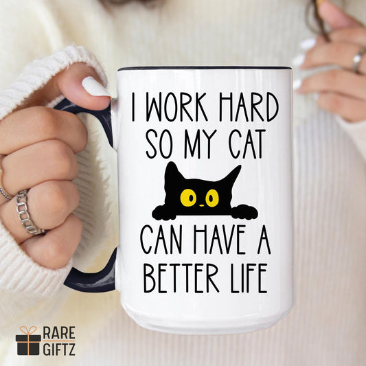 Cat Lover Gift, Cat Owner Mug, Walking Fluffy Cats, Mug For Pet Lover, cat person gift, cat mama mug, Funny Cat Dad Present, Funny Cat Gift