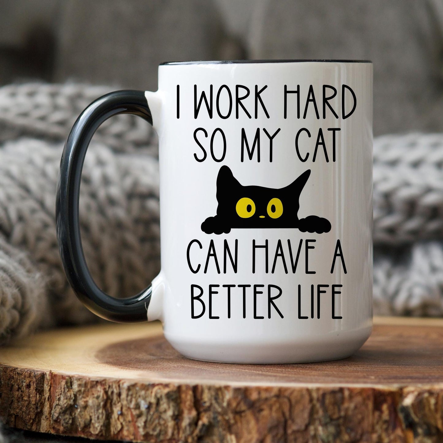 Cat Lover Gift, Cat Owner Mug, Walking Fluffy Cats, Mug For Pet Lover, cat person gift, cat mama mug, Funny Cat Dad Present, Funny Cat Gift