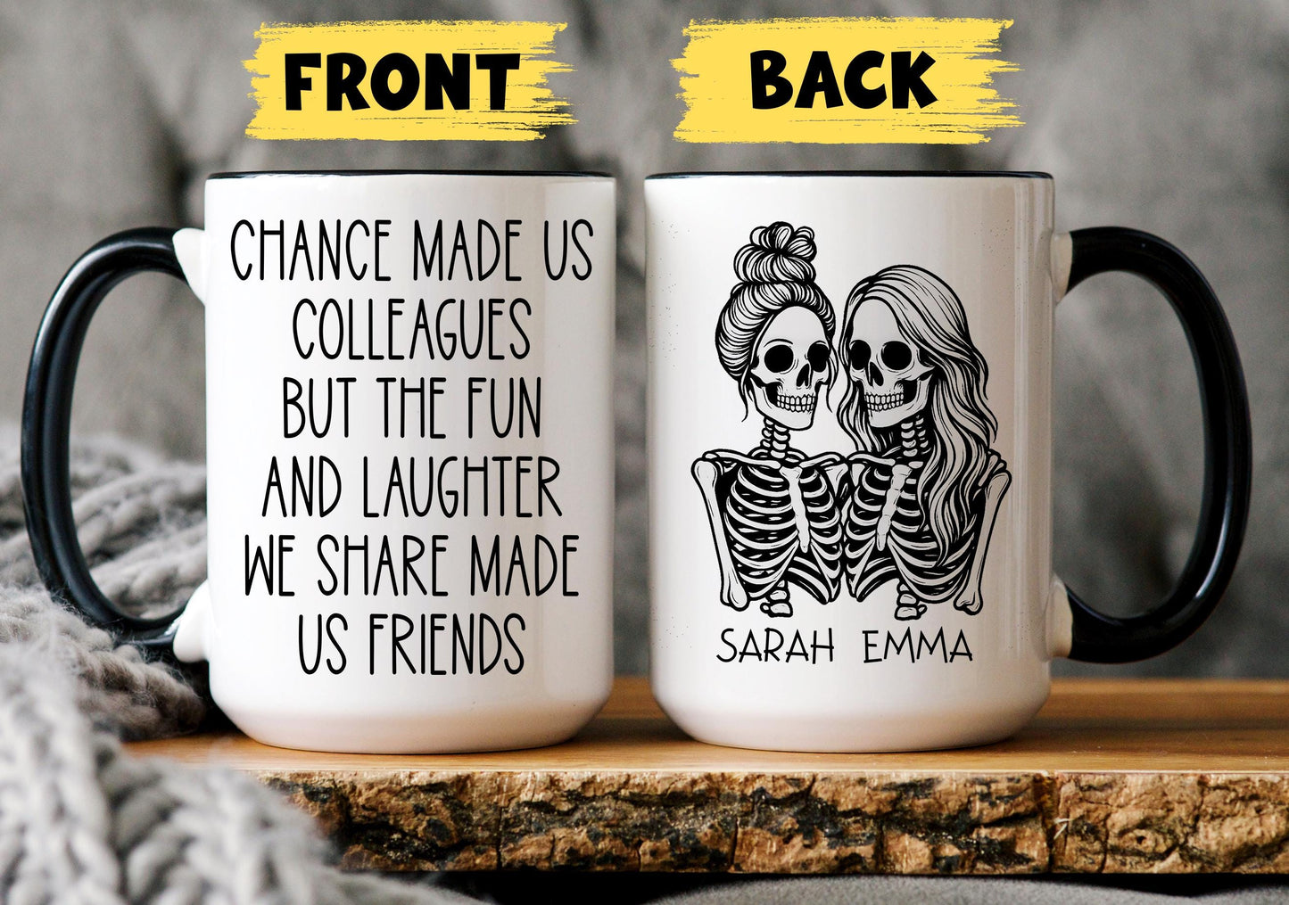 Personalized Work Bestie mug, Coworker Coffee Mug, Custom Office Friend, Gift For Work Friend, Funny Work Mug, Work Colleague Gift