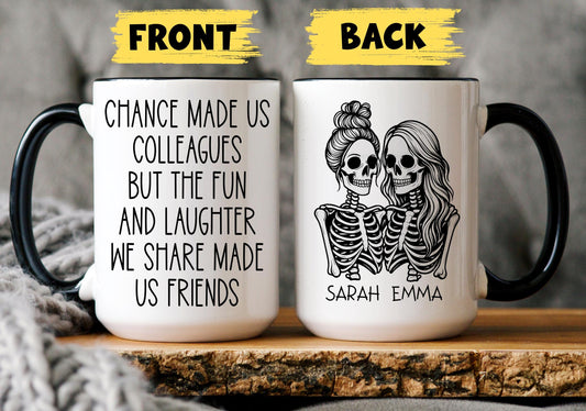 Personalized Work Bestie mug, Coworker Coffee Mug, Custom Office Friend, Gift For Work Friend, Funny Work Mug, Work Colleague Gift