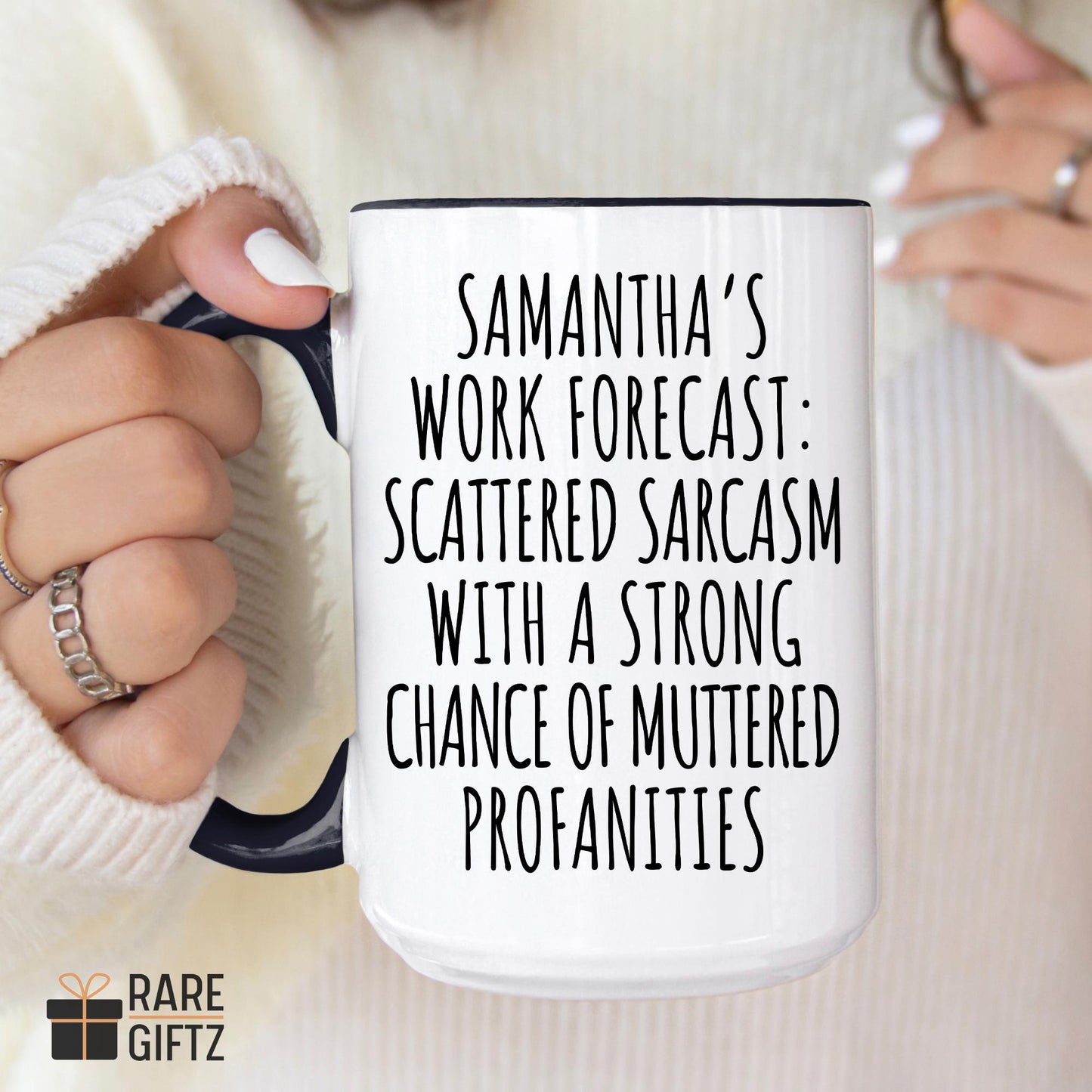 Personalized Work Forecast, Gift For Work Friend, Funny Work Mug, Work Colleague Gift, Custom Worker Gift, Coworker Present, Secret Santa