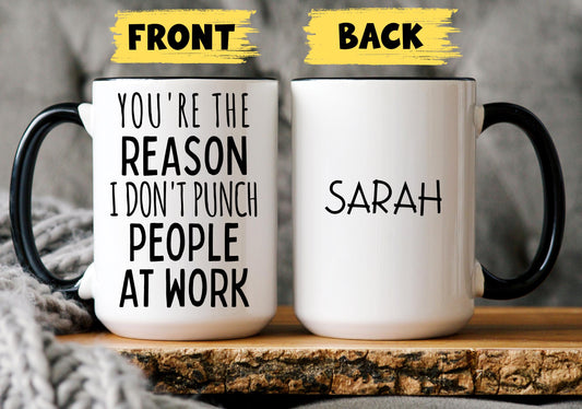 Custom Bff Work Gift, Work Bestie Gift, Best Gifts for Work Bestie, Gift for Coworker, Work Bestie Leaving Mug, Work Besties Friend Present