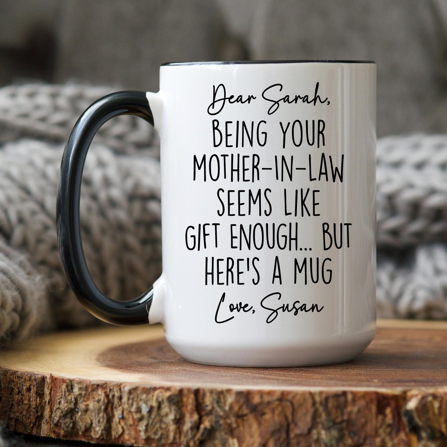 Custom Mother In Law Mug, Mom In Law Christmas Gift, Funny Mother in law Gift, Mug from Daughter Son In Law, Future Daughter In Law Mug