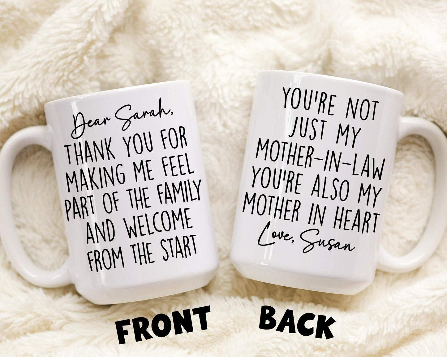 Personalized Mother In law gift from daughter in law, Mother-In-law Mug, Mother In law Thank you present, MIL Mug, Mother law Appreciation