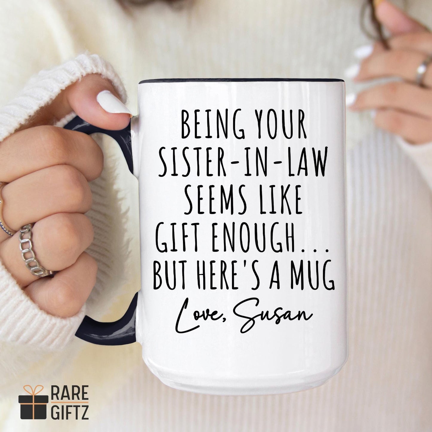 Personalized Sister-in-Law Mug, Future Sister-in-Law Gifts, New Sister-in-Law Gift, Funny In-Law Gift, Bonus Sister Mug, Sister-in-Law Cup