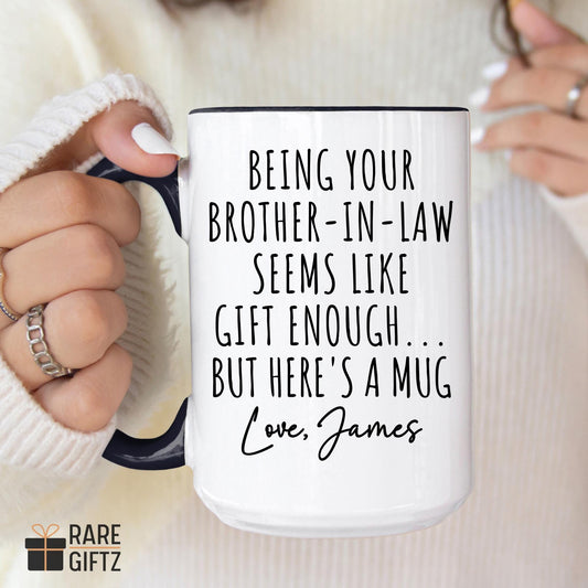 Personalized gift from brother in law, Funny Sister in law mug, Future Bride gift, Newly wedding Bride Gift, Funny Mug from brother in law