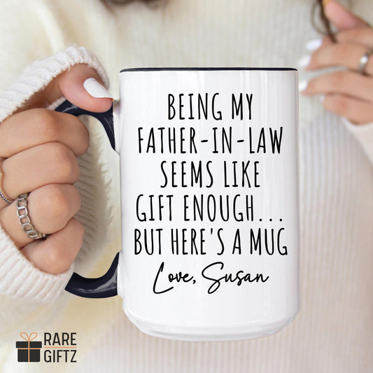 Personalized Funny Father In Law Mug, Gift For FIL, Father In Law Birthday Gift, Fathers Day Mug, Fathers Day Gift, Dad, Custom Gift FIL