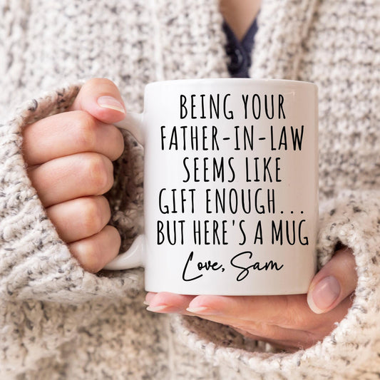 Personalized gift for daughter in law from Father in law, Future Bride Mug from FIL, Daughter-in-law Gift, Father in law Present to DIL