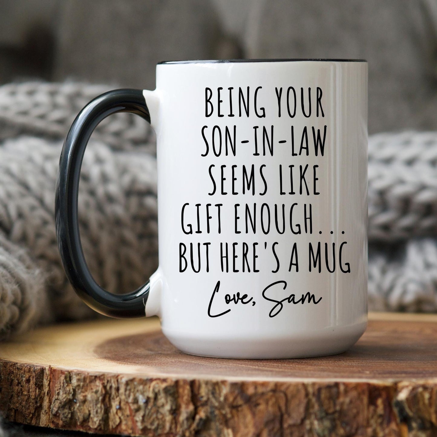 Personalized Son In Law Favorite Child Mug Gift for Mother In Law and Father In Law, Funny Son In Law Cup Gift for Mom and Dad
