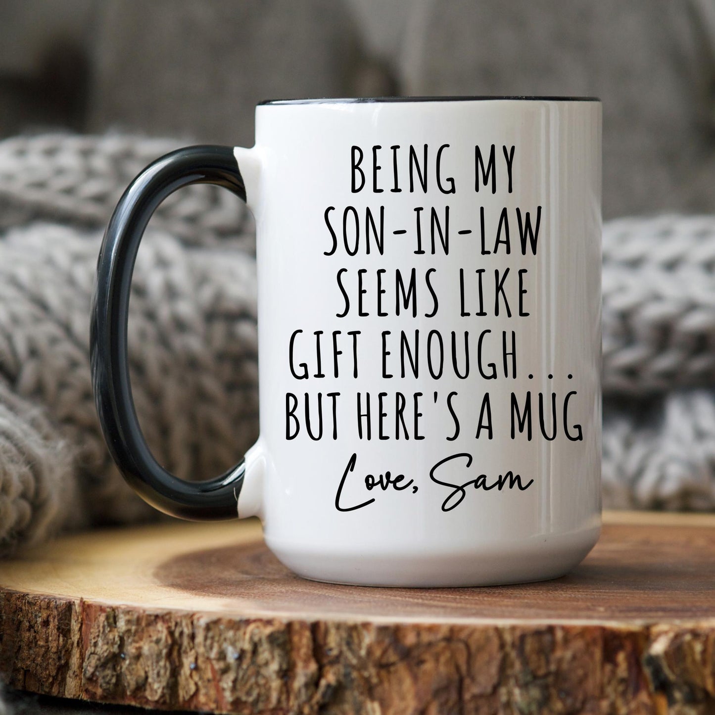 Personalized Son in law gift, son in law mug, gift to son in law from mother in law, proud son in law, best son in law, Gift Father in Law