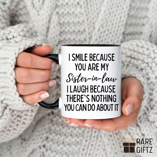 Sister-in-Law Mug, Future Sister-in-Law Gift, New Sister-in-Law Gift, Funny In-Law Gift, Bonus Sister Mug, Gift from Sister-in-Law Christmas