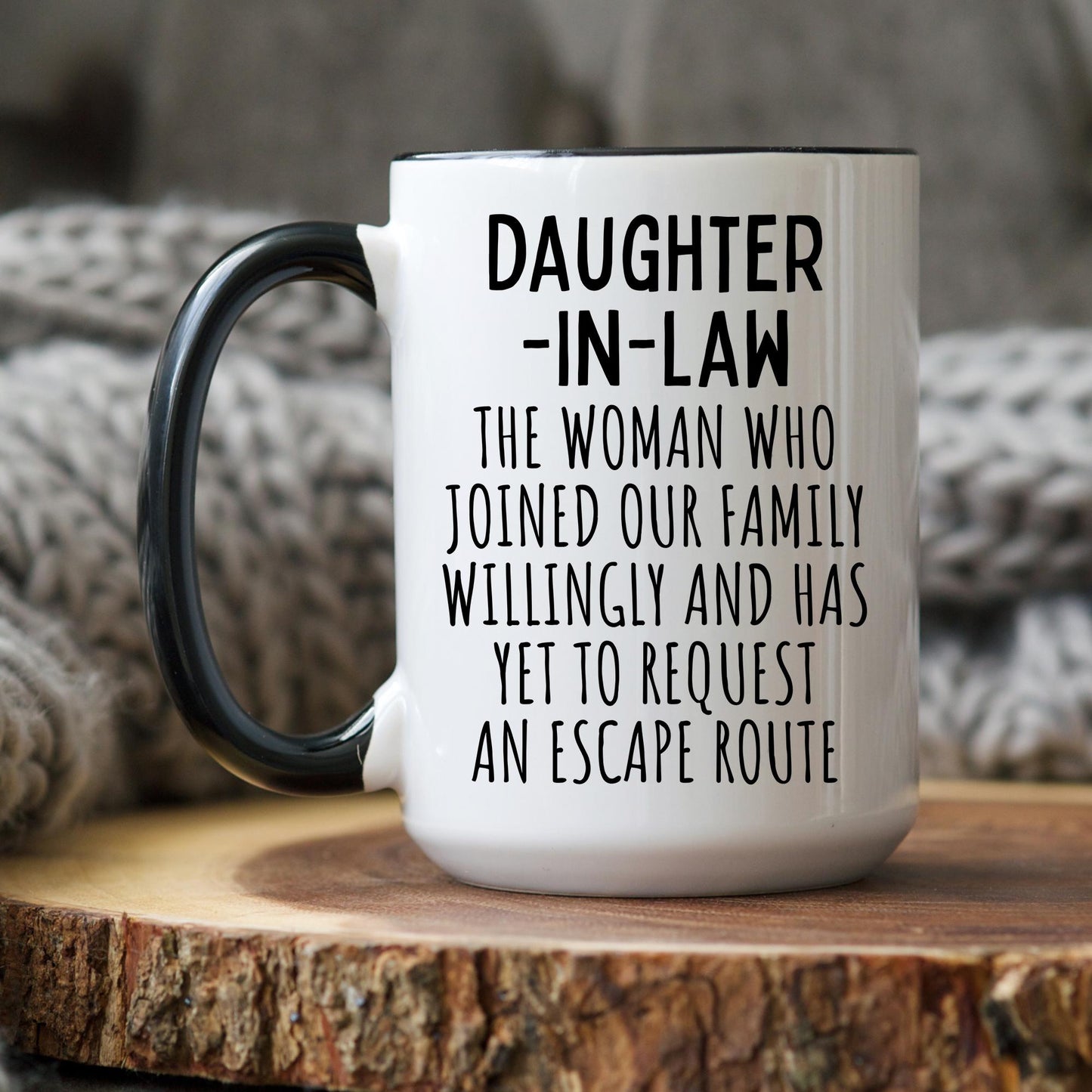 Personalized Daughter In Law Gift, Future Daughter In Law Mug Gift for Bride to be, Son's Wife for Birthday Gift, Sons Wife Present