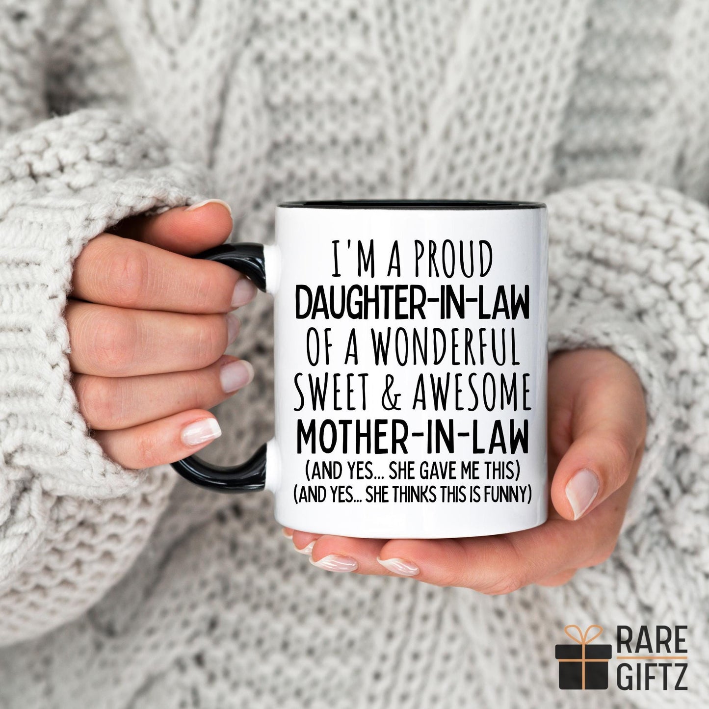 Funny Daughter In Law Gift, Future Daughter In Law Mug Gift for Bride to be, Wedding Gift, Son's Wife for Birthday Gift, Sons Wife Present