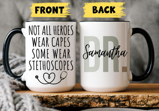 Personalized Doctor mug, Custom Doctor Gift, Future Doctor Mug, Dr Birthday Mug (RG004)