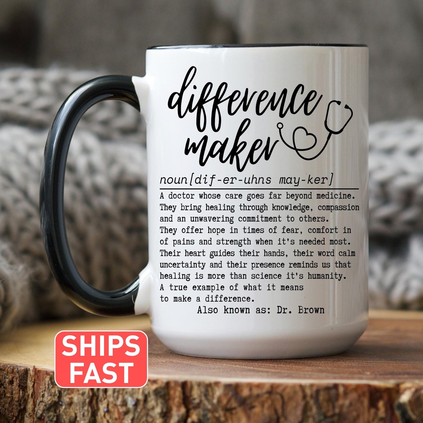 Doctor Thank you Mug, Doctor Appreciation Gift, Personalized Doctor Mug, Dr Medical Appreciation Gift (RG005)