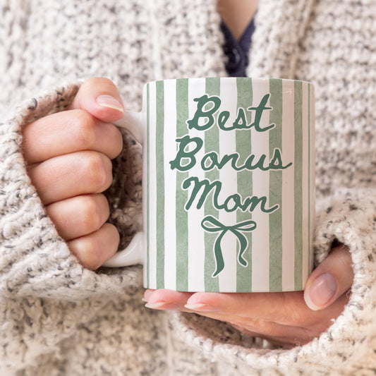 Bonus Mom Mug, Personalized Step Mom Mug, Stepmother Gift, Stepmom Birthday, Funny Step Mom Mothers Day Gift, Bonus Mom Mother's Day Mug