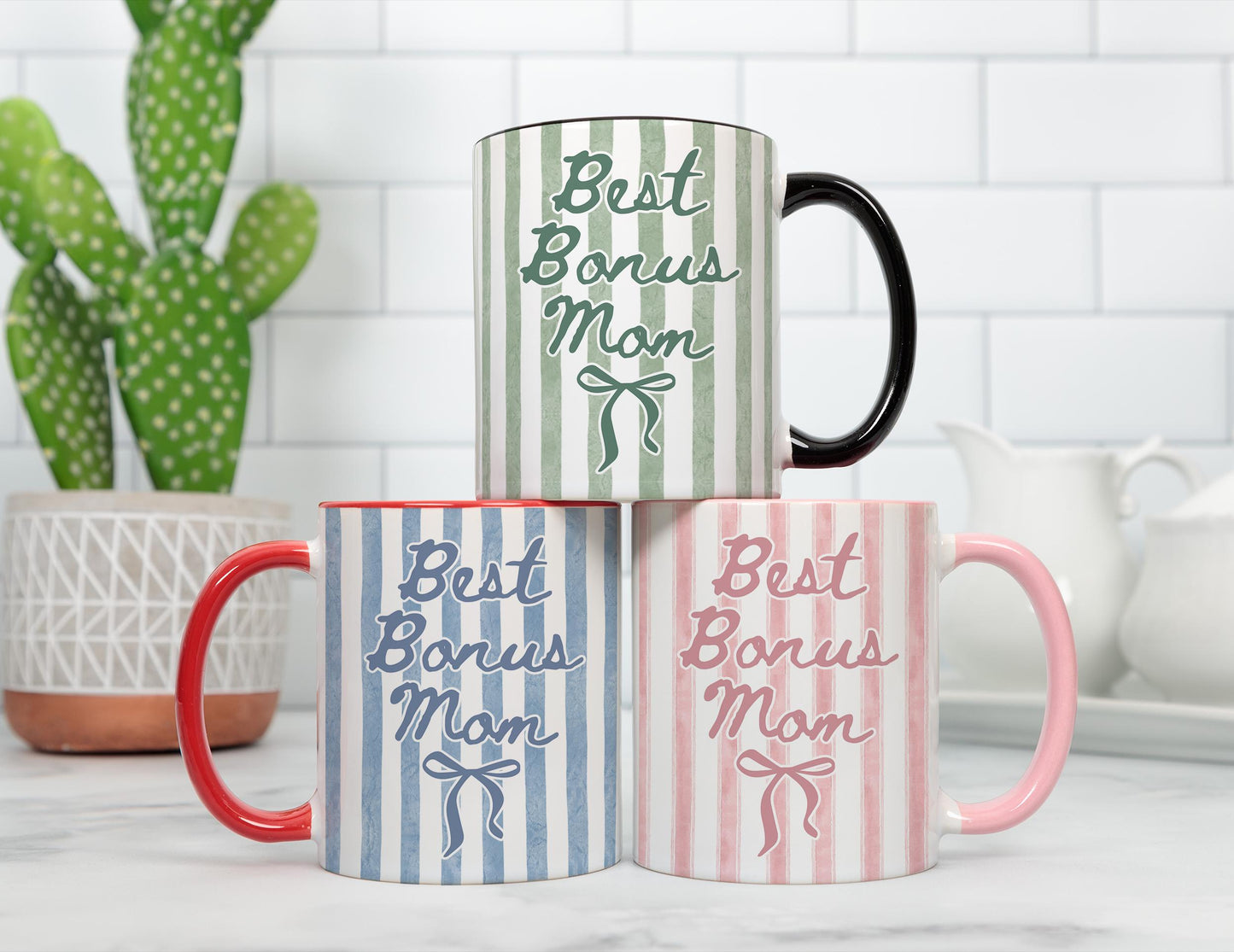 Bonus Mom Mug, Personalized Step Mom Mug, Stepmother Gift, Stepmom Birthday, Funny Step Mom Mothers Day Gift, Bonus Mom Mother's Day Mug