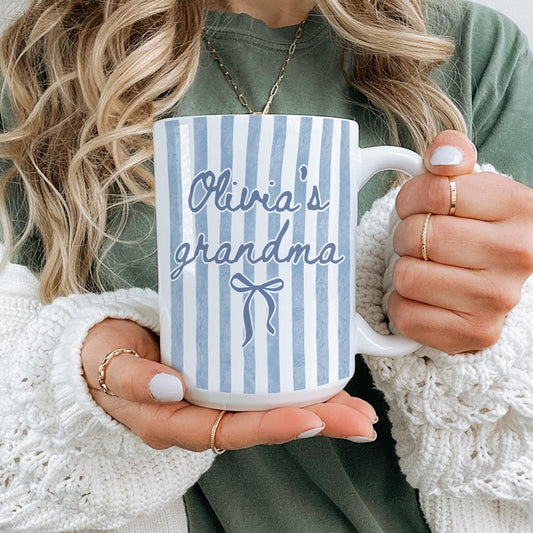 Grandma Mug, Personalized Grandma Gift, Grandma Birthday Mothers Day Gift, New Grandma Mug, Custom Name Grandma Mug, Grandma gift grandkids