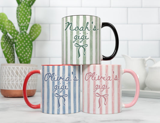 Gigi Mug, Personalized Gigi Gift, Gigi Birthday Mothers Day Gift, New Gigi Mug, Custom Name Gigi Mug, Gigi gift grandkids, Gigi Birthday Mug