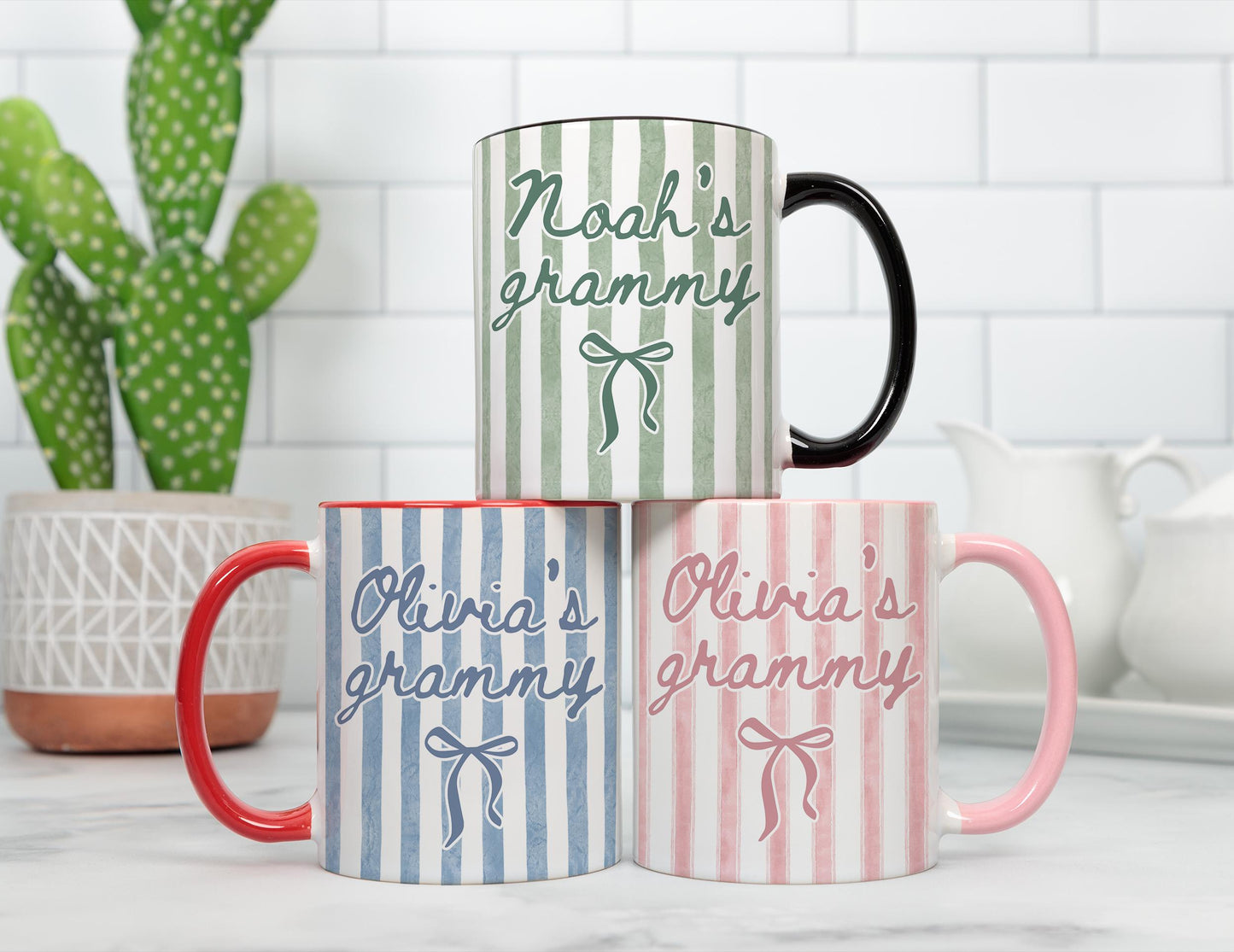 Grammy Mug, Personalized Grammy Gift, Grammy Birthday Mothers Day Gift, New Grammy Mug, Custom Name Grammy Mug, Grammy grandkid Birthday Mug