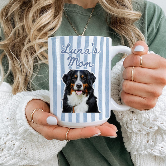 Dog Mom Mug, Personalized Dog Mom Gift, Dog Mom Coffee Mug, New Dog Owner Mom, Mom Dog Photo Present, Mom Birthday, Mom Dog mother's Gift