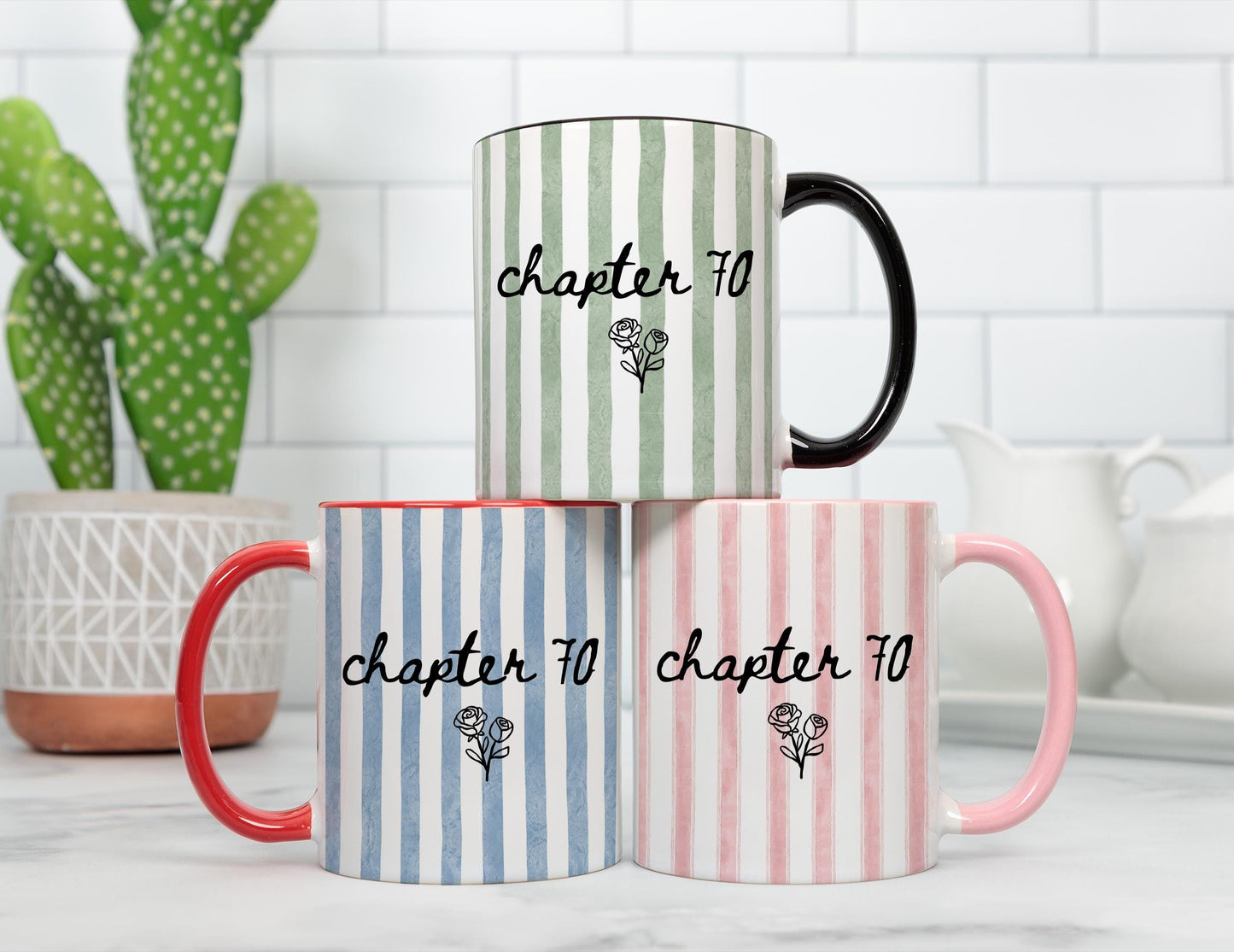 70 Birthday Mug, Custom 70th Birthday Gift, Personalized Chapter 70 Mug, Custom Birth month Flower Mug, 70th birthday Bestie, Turning 70 Cup