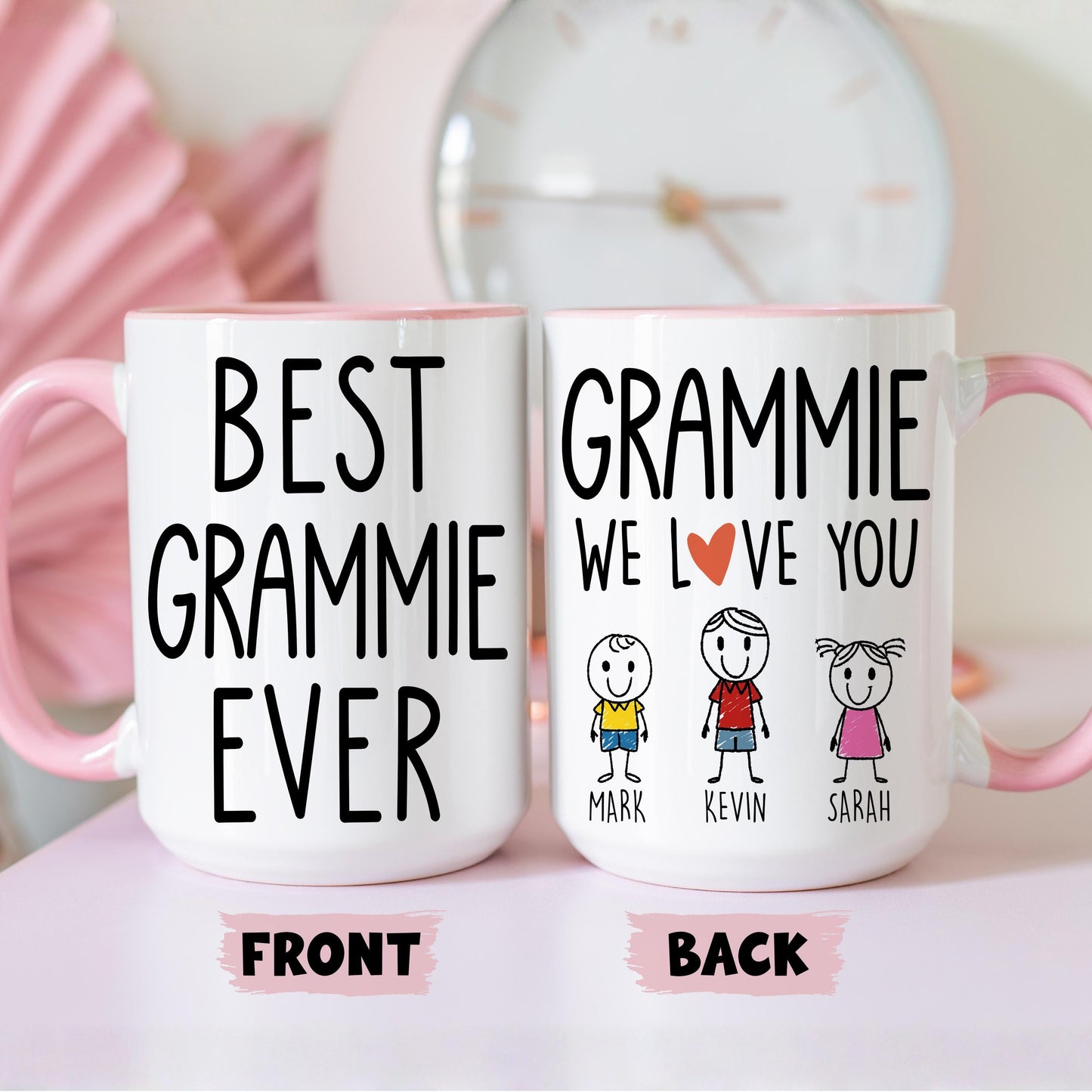 Grammie Mug, Personalized Grammie Mug, Custom Grammie Gifts from Grandkids Names Grandchildren, Grammie Mother's Day Gift, Grammie Birthday