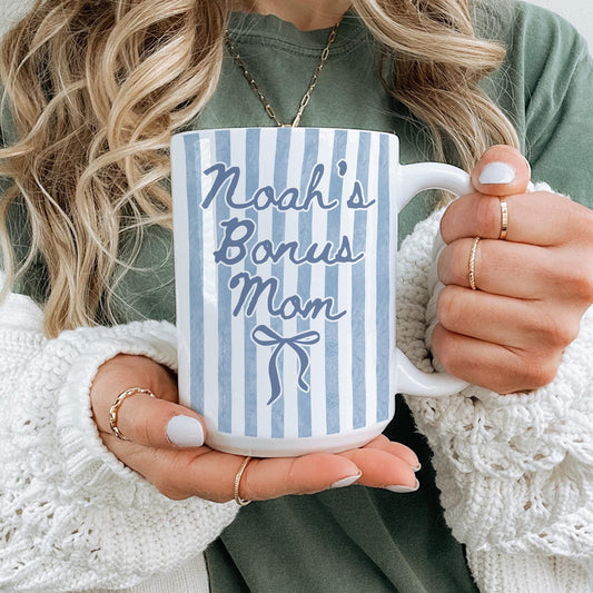 Bonus Mom Mug, Personalized Bonus Mom Mug, Stepmom Custom Gift, Stepmother Mothers Day Gift, Bonus Mom Gift, Step mom Mother's Day Present