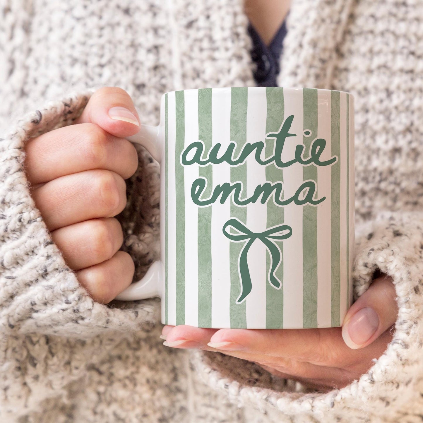 Auntie Mug, Personalized Aunt Mug, Custom Auntie Gift, Aunt Birthday Gift, Pregnancy Announcement Cup, Soon To Be Auntie, New Aunt Mug