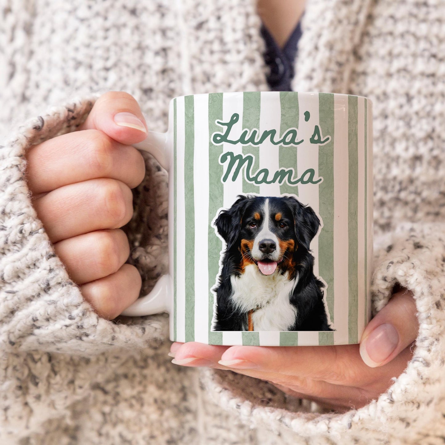 Dog Mama Mug, Personalized Dog Mama Gift, Dog Mama Coffee Mug, New Dog Owner Mama, Mama Dog Photo Present, Mama Birthday, Mama Mother's day