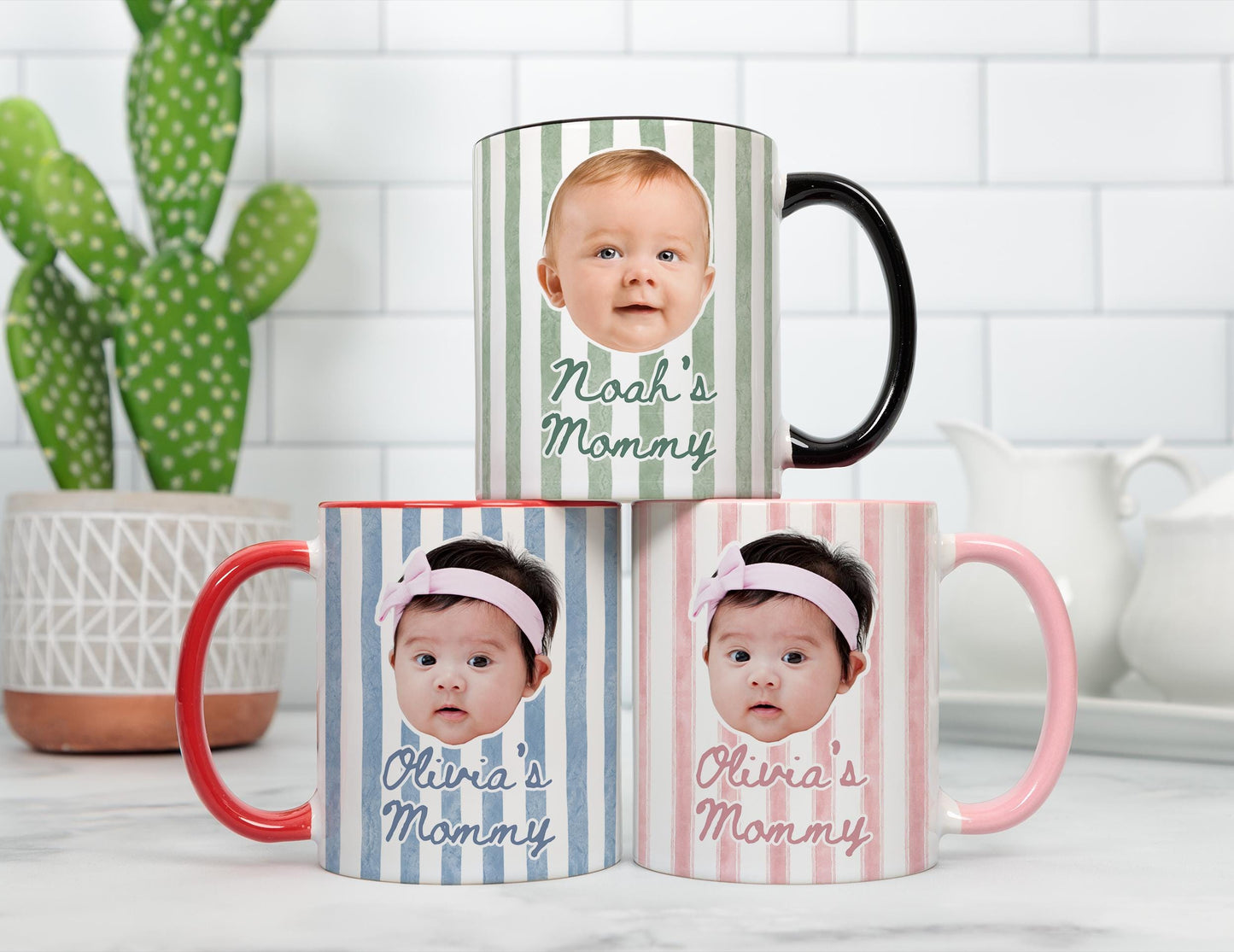 Mommy Baby Face Mug, Personalized Kids Face Mug, Mommy Baby Picture Gift, New Mommy Mug, First Mother's day Gift, Custom Mommy Baby Photo