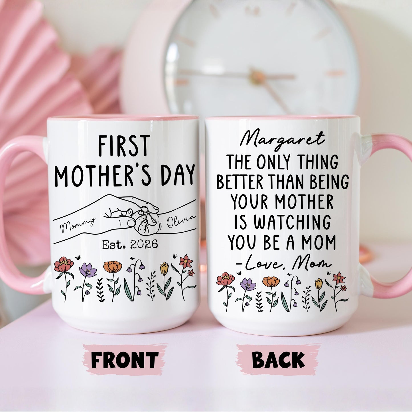 First Mother's Day Gift for Daughter from Mom, Personalized New Mom Mug, Only Thing Better Than, First Time Mom, Daughter's First Mother Day