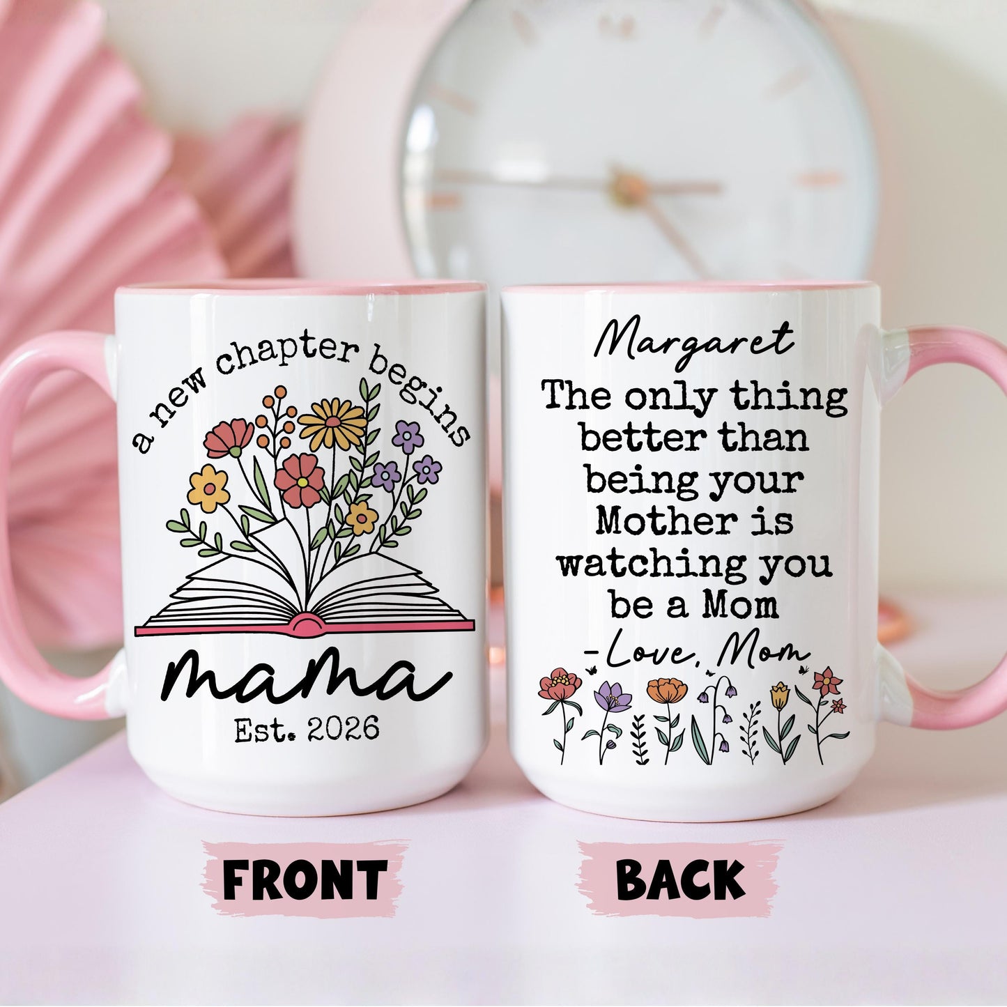 Mothers Day Gift for Daughter from Mom, New Mom Present, To My Daughter Coffee Mug, Only Thing Better, Promoted to Mom, 1st Mother's day Mom