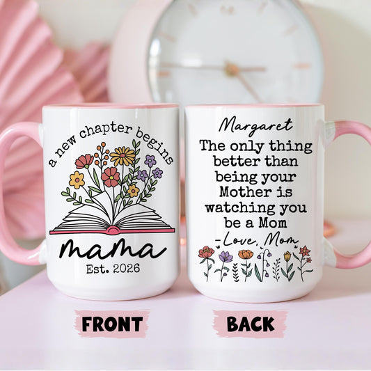 Mothers Day Gift for Daughter from Mom, New Mom Present, To My Daughter Coffee Mug, Only Thing Better, Promoted to Mom, 1st Mother's day Mom