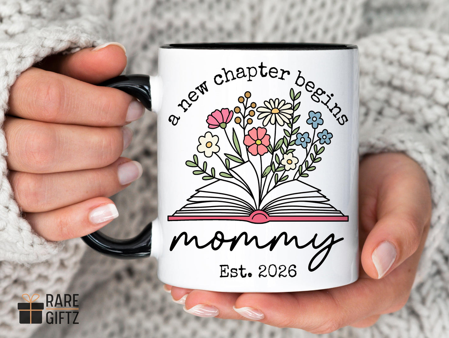 Personalized Mommy Mug, New Mama Gift, Book lover Mom Gift, Promoted to Mama Gift, Mama to Be Gift, New Mama Pregnancy Announcement Gift