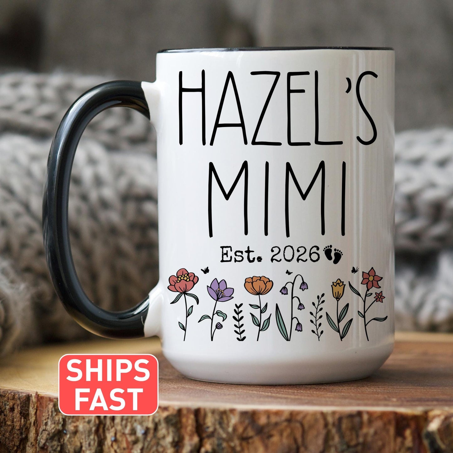First Time Mimi Mug, New Mimi Baby Name Gift, First Grandchild Mug, Personalized new Mimi Present, First Mothers day Mimi Mug, Mimi Est Gift