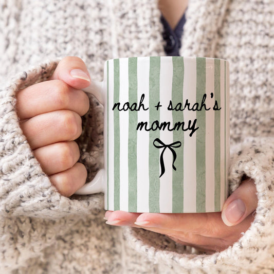 Mommy Kids Name Mug, Personalized Mommy Mug, Mommy Kids Name Gift, Custom Mommy Present, Mommy Birthday Cup, New Mommy Mug