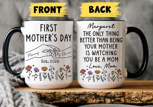 First Mother's Day Gift for Daughter from Mom, Personalized New Mom Mug, Only Thing Better Than, First Time Mom, Daughter's First Mother Day