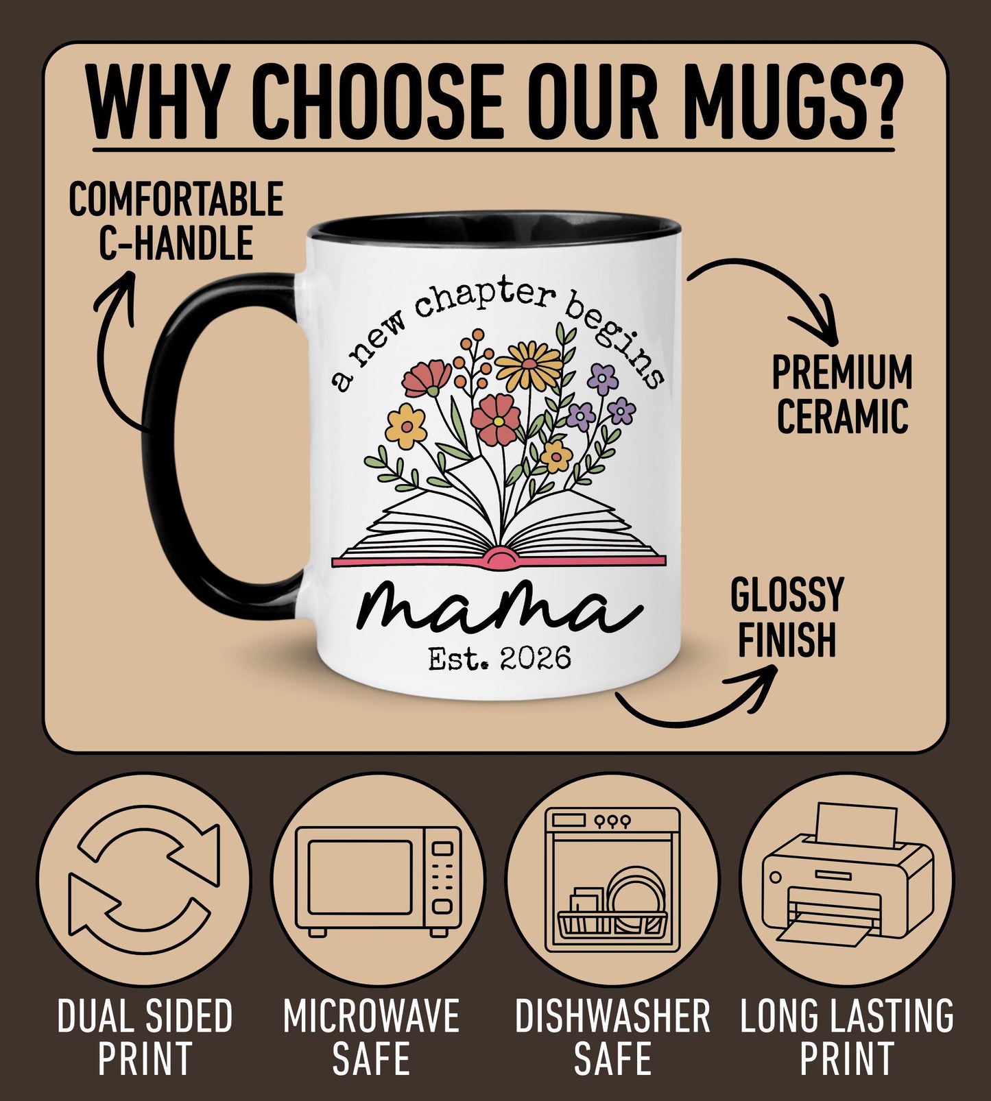 New Mama gift from Bestie, Personalized Mom Mug from Bestie, Bestie First Mother day Gift, Best Friend New Mom Present, Bestie Becoming mom