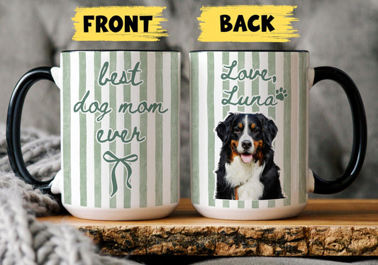 Dog Mom Mug, Personalized Dog Mom gift, Best Dog Mom Present, Dog Mama Cup, Custom Pet Mom Mug, Dog Mother's day Gift, Dog Photo Mom Mug