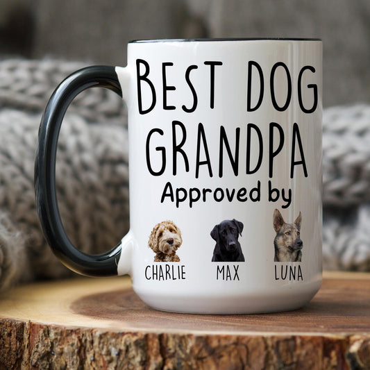 Dog Grandpa Mug, Personalized Dog Grandpa Mug, Dog Grandfather Mug, Dog Papa Grand Paw Mug, Dog Grandpaw Gift, Dog Poppy Pepaw Papaw Gift